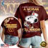 Washington Commanders NFL Snoopy Never Underestimate A Nurse Unisex T Shirt