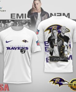 Baltimore Ravens NFL Eminem 3D T-Shirt