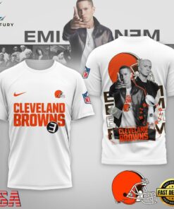Cleveland Browns NFL Eminem 3D T-Shirt