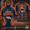 Denver Broncos NFL Peace Love Greateful Dead Special New 3D Shirt