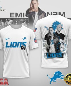 Detroit Lions NFL Eminem 3D T-Shirt