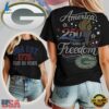 NFL Green Bay Packers 250 Years Independence Day 2026 Women T Shirt 3 Green Bay Packers NFL 250 Years Independence Day Rhinestone Dot Unisex 3D Shirt
