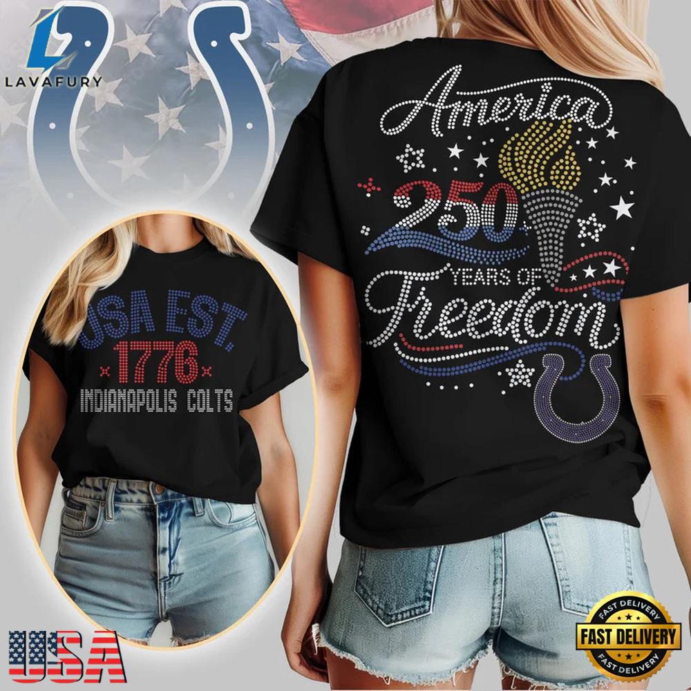 NFL Indianapolis Colts 250 Years Independence Day 2026 Women T Shirt NFL Indianapolis Colts 250 Years Independence Day 2026 Women T Shirt