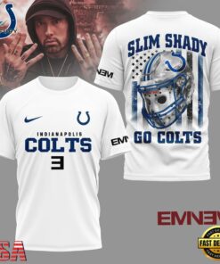 Indianapolis Colts NFL Eminem Fan 3D T-Shirt