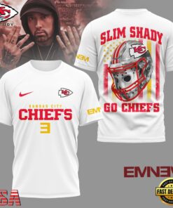Kansas City Chiefs NFL Eminem Fan 3D T-Shirt