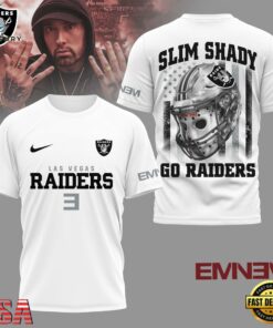 Las Vegas Raiders NFL Eminem Fan 3D T-Shirt