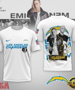 Los Angeles Chargers NFL Eminem 3D T-Shirt