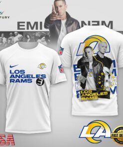 Los Angeles Rams NFL Eminem 3D T-Shirt