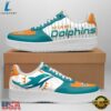 Miami Dolphins Football Team Nike Air Force 1 Shoes