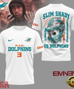 Miami Dolphins NFL Eminem Fan 3D T-Shirt