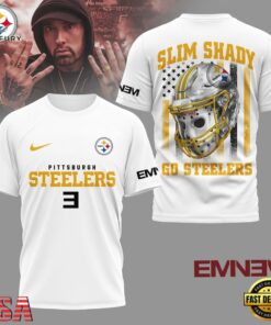 Pittsburgh Steelers NFL Eminem Fan 3D T-Shirt