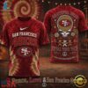 San Francisco 49ers NFL Peace Love Greateful Dead Special New 3D Shirt