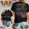 NFL Washington Commanders 250 Years Independence Day 2026 Women T Shirt 2 Washington Commanders NFL 250 Years Independence Day Rhinestone Dot Unisex 3D Shirt