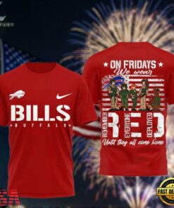 Buffalo Bills Scooby-Doo Red Friday Military 3D T-Shirt