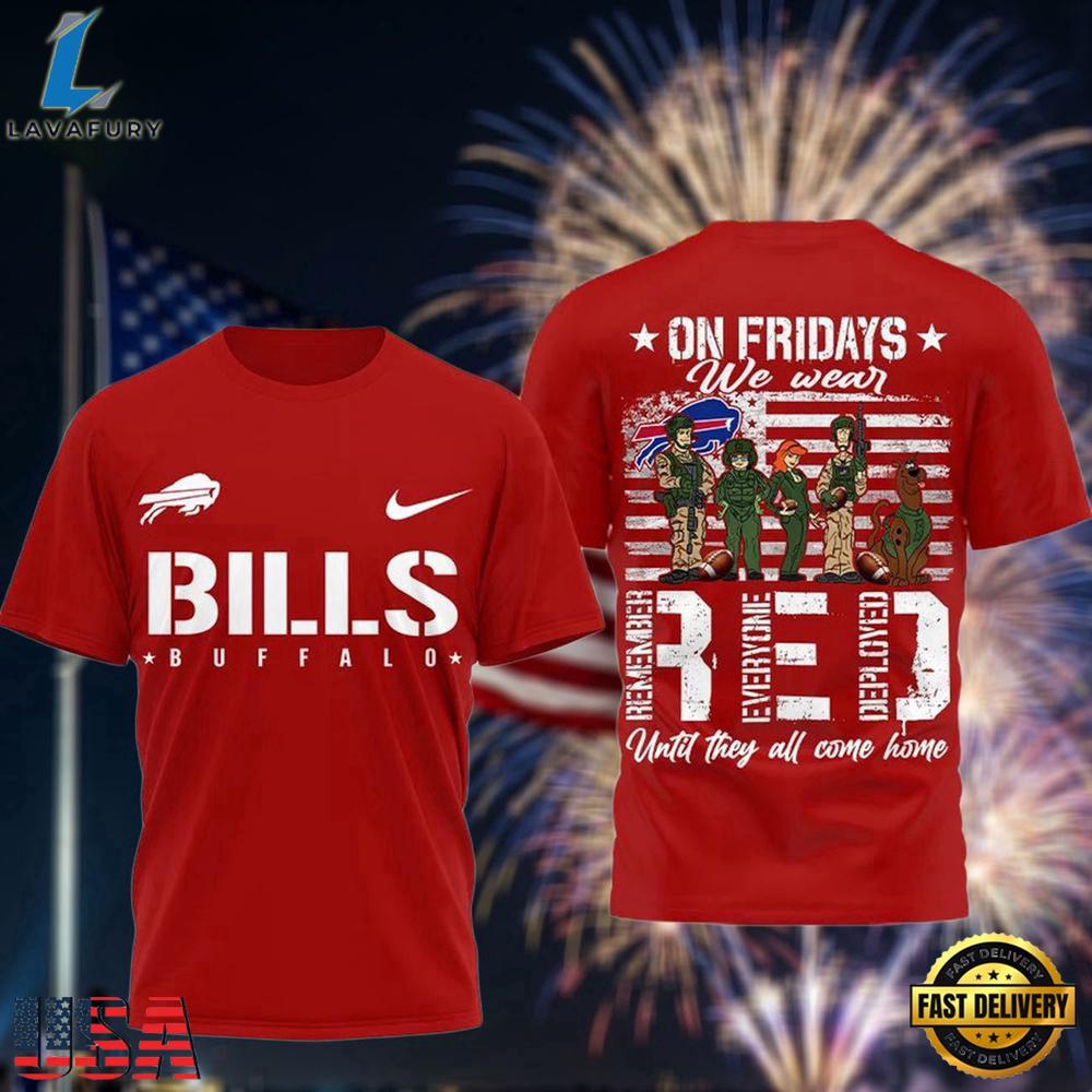 Buffalo Bills Scooby-Doo Red Friday Military 2026 All Over Print T Shirt Buffalo Bills Scooby-Doo Red Friday Military 2026 All Over Print T Shirt