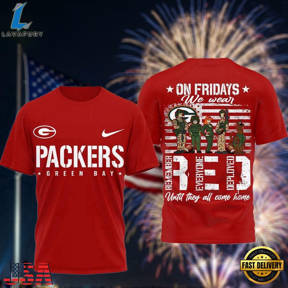 Green Bay Packers Scooby-Doo Red Friday Military 2026 All Over Print T Shirt Green Bay Packers Scooby-Doo Red Friday Military 2026 All Over Print T Shirt