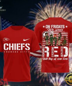 Kansas City Chiefs Scooby-Doo Red Friday Military 3D T-Shirt