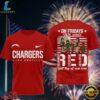 Los Angeles Chargers Scooby-Doo Red Friday Military 2026 All Over Print T Shirt 2 Los Angeles Chargers Scooby-Doo Red Friday Military 3D T-Shirt