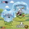 New England Patriots NFL Snoopy New 2026 All Over Print T Shirt 2 New England Patriots NFL Snoopy Touchdown 3D T-Shirt