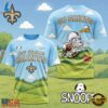New Orleans Saints NFL Snoopy Touchdown 3D T-Shirt