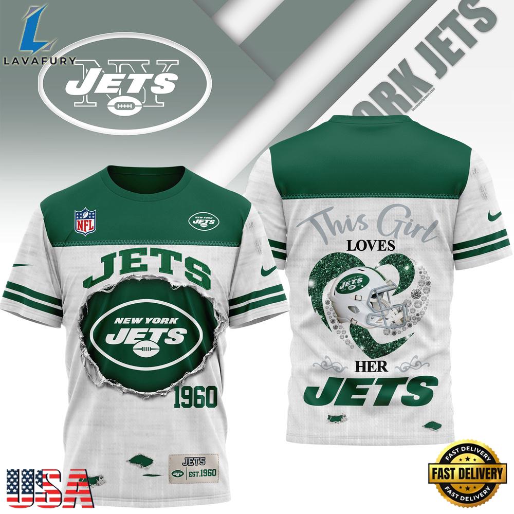 New York Jets NHL This Girl Love All Over Print T Shirt New York Jets NHL This Girl Love All Over Print T Shirt