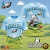 Philadelphia Eagles NFL Snoopy Touchdown 3D T-Shirt