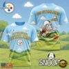 Pittsburgh Steelers NFL Snoopy Touchdown 3D T-Shirt