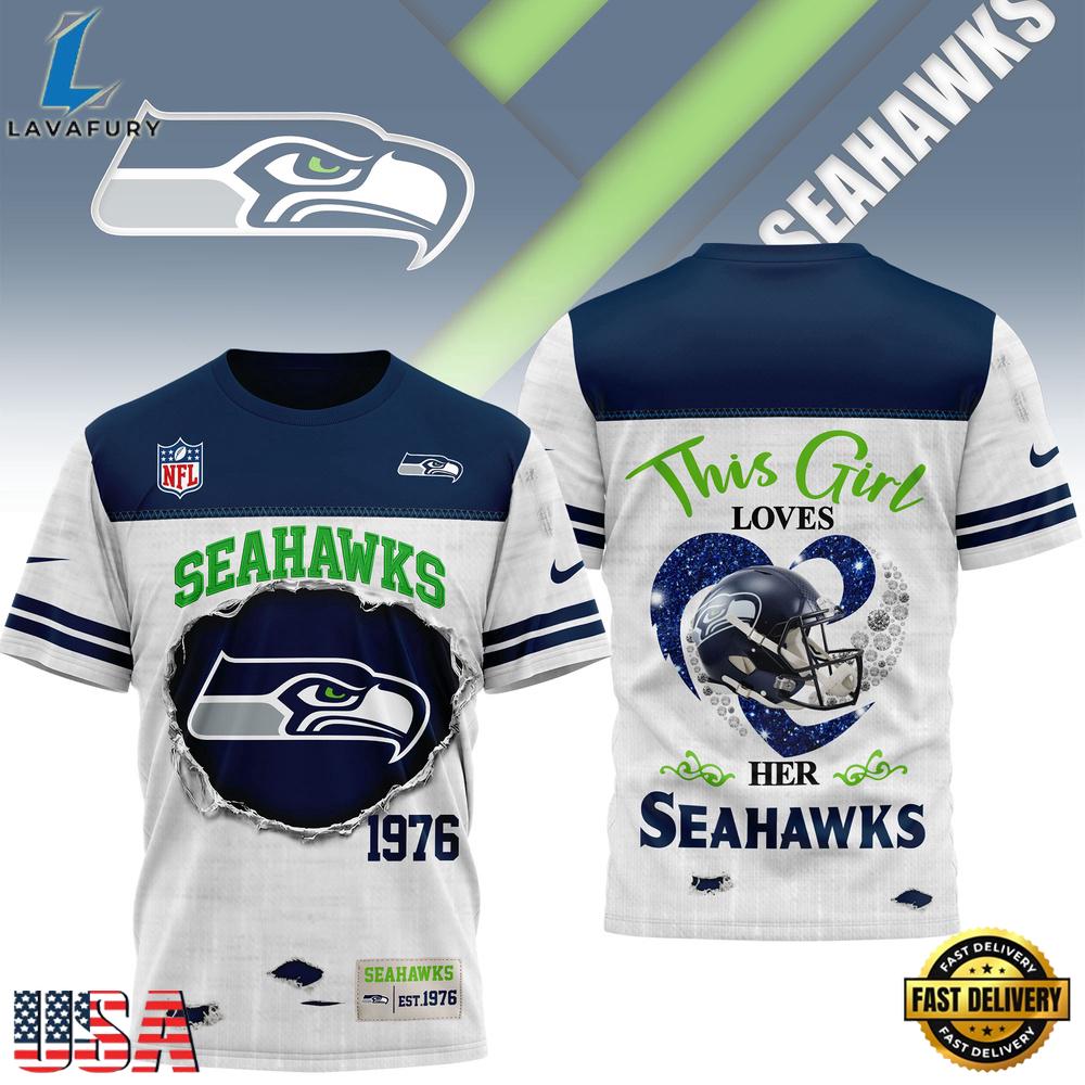 Seattle Seahawks NHL This Girl Love All Over Print T Shirt Seattle Seahawks NHL This Girl Love All Over Print T Shirt