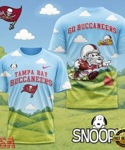 Tampa Bay Buccaneers NFL Snoopy Touchdown 3D T-Shirt
