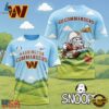 Washington Commanders NFL Snoopy Touchdown 3D T-Shirt