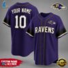 Baltimore Ravens NFL New 2026 Version Custom Name Number Baseball Jersey 3 Baltimore Ravens NFL Team Pride Baseball Jersey