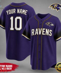 Baltimore Ravens NFL Team Pride Baseball Jersey