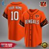 Cincinnati Bengals NFL New 2026 Version Custom Name Number Baseball Jersey 2 Cincinnati Bengals NFL Team Pride Baseball Jersey