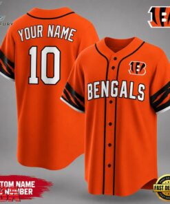 Cincinnati Bengals NFL Team Pride Baseball Jersey