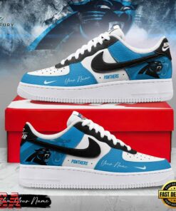 Custom Name Carolina Panthers NFL Victory Pride Air Force 1 Shoes
