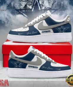 Custom Name Dallas Cowboys NFL Victory Pride Air Force 1 Shoes