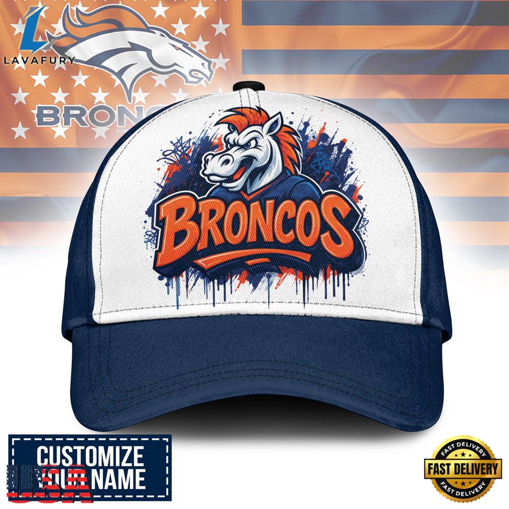 Custom Name Denver Broncos NFL Graffiti Team Baseball Cap Custom Name Denver Broncos NFL Graffiti Team Baseball Cap