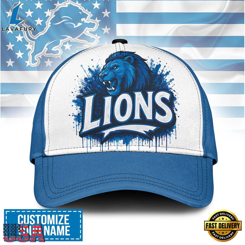 Custom Name Detroit Lions NFL Graffiti Team Baseball Cap Custom Name Detroit Lions NFL Graffiti Team Baseball Cap