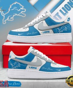 Custom Name Detroit Lions NFL Victory Pride Air Force 1 Shoes