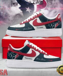 Custom Name Houston Texans NFL Victory Pride Air Force 1 Shoes