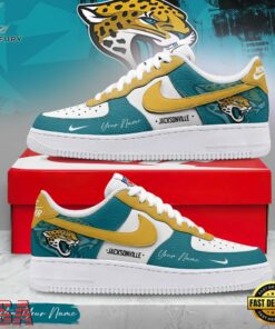 Custom Name Jacksonville Jaguars NFL Victory Pride Air Force 1 Shoes