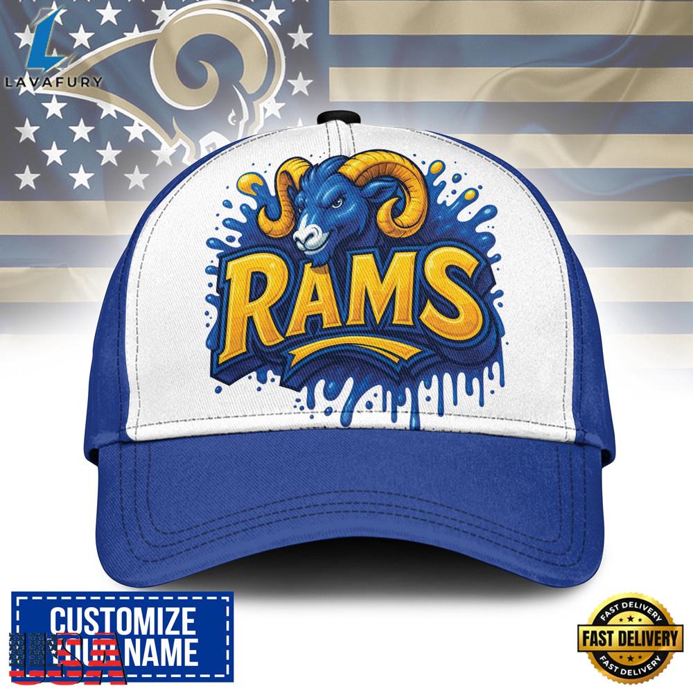 Custom Name Los Angeles Rams NFL Graffiti Team Baseball Cap Custom Name Los Angeles Rams NFL Graffiti Team Baseball Cap