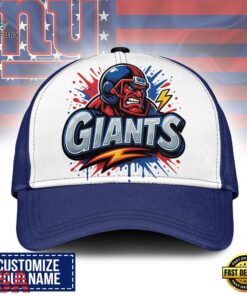 Custom Name New York Giants NFL Graffiti Team Baseball Cap