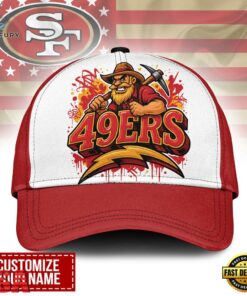 Custom Name San Francisco 49ers NFL Graffiti Team Baseball Cap
