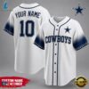 Dallas Cowboys NFL New 2026 Version Custom Name Number Baseball Jersey 3 Dallas Cowboys NFL Team Pride Baseball Jersey