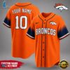 Denver Broncos NFL New 2026 Version Custom Name Number Baseball Jersey 3 Denver Broncos NFL Team Pride Baseball Jersey