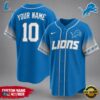 Detroit Lions NFL New 2026 Version Custom Name Number Baseball Jersey 3 Detroit Lions NFL Team Pride Baseball Jersey