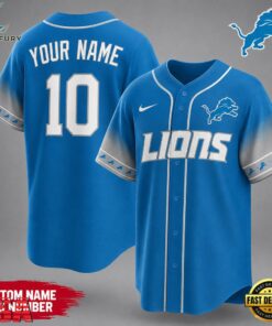 Detroit Lions NFL Team Pride Baseball Jersey