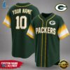 Green Bay Packers NFL New 2026 Version Custom Name Number Baseball Jersey 3 Green Bay Packers NFL Team Pride Baseball Jersey
