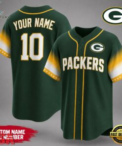 Green Bay Packers NFL Team Pride Baseball Jersey